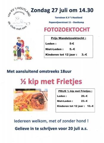 Hondenschool KV 't Houtland - fotozoektocht 2025