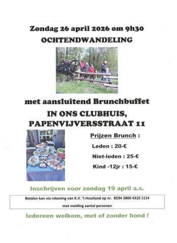 Hondenschool KV 't Houtland - brunch 2026